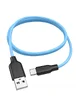 Дата кабель Hoco X21 Plus Silicone Type-C Cable (2m) Black / Blue