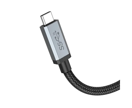 Дата кабель Hoco US06 Type-C to Type-C 100W USB3.2 20Gbps (1m) Black