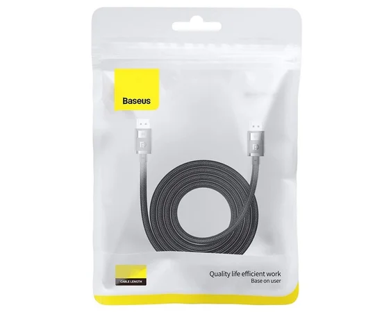 Дата кабель Baseus High Definition DP 8K to DP 8K (2m) (B00633706111-02) Cluster Black