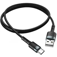 Дата кабель Hoco DU46 Charging USB to Type-C (1m) Черный