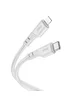 Дата кабель Hoco X97 Crystal color Type-C to Lightning 20W (1m) Light gray