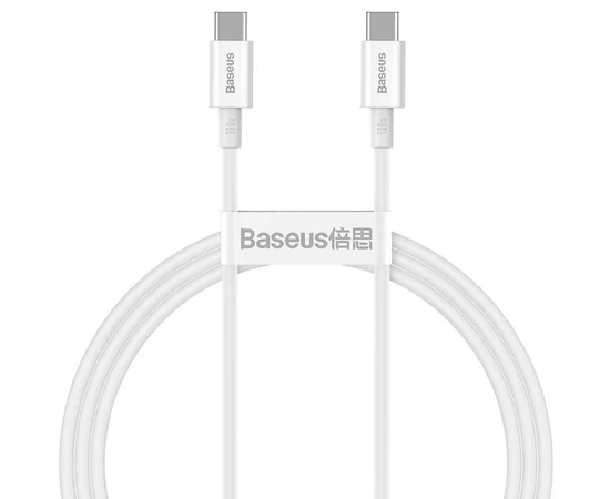 Дата кабель Baseus Superior Series Fast Charging Type-C to Type-C PD 100W (2m) (CATYS-C) Белый