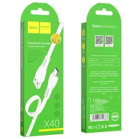 Дата кабель Hoco X40 Noah USB to MicroUSB (1m) Белый