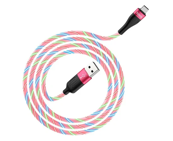 Дата кабель Hoco  U85 "Charming Night" Type-C (1М) Розовый