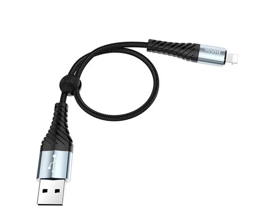 Дата кабель Hoco X38 Cool Lightning (0.25m) Черный