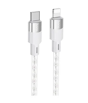 Дата кабель Hoco X99 Crystal Junction PD 27W Type-C to Lightning (1.0m) Gray Дата кабель Hoco X99 Crystal Junction PD 27W Type-C to Lightning (1.0m) Gray