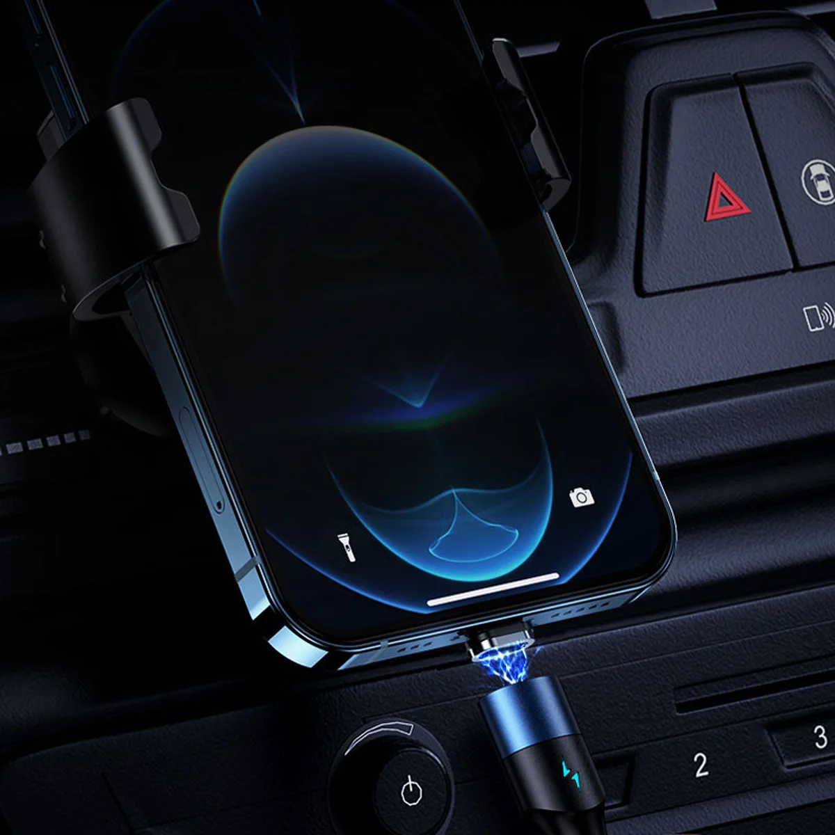 Дата кабель Usams US-SJ495 U66 Magnetic Type-C to Lightning 20W + Type-C 60W (1.2m) Черный