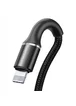 Дата кабель Baseus Halo Data Lightning 2.4A (0.25m) Black