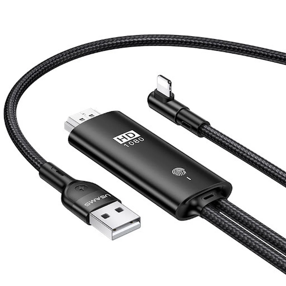 Дата кабель USAMS US-SJ442 U53 Lightning to HDMI (2m) Черный