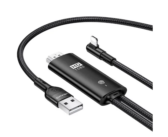 Дата кабель USAMS US-SJ442 U53 Lightning to HDMI (2m) Черный