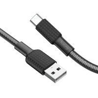 Дата кабель Hoco X69 Jaeger USB Type-C (1m) Black / White