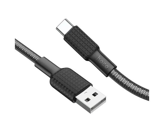 Дата кабель Hoco X69 Jaeger USB to Type-C (1m) Black / White
