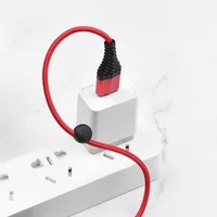 Дата кабель Hoco X38 Cool Lightning (1m) Красный