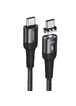 Дата кабель USAMS US-SJ466 U58 Type-C to Type-C 100W PD Fast Charge Magnetic Data Cable (1.5m) Черный