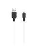 Дата кабель Hoco X21 Plus Silicone Lightning Cable (1m) black_white