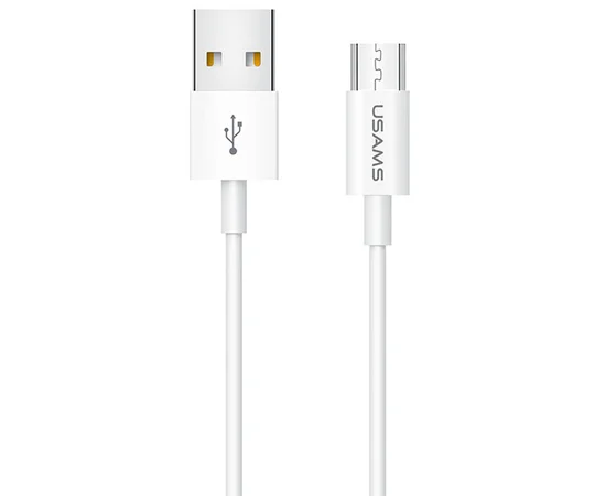 Дата кабель USAMS US-SJ284 U23 MicroUSB Data and Charging Cable (1m) Белый