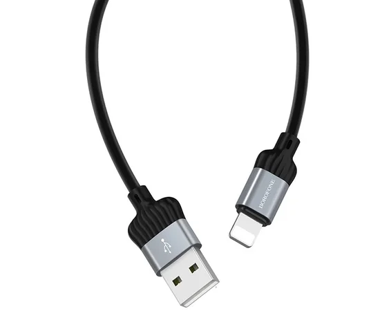Дата кабель Borofone BX28 Dignity USB to Lightning (1m) Metal gray