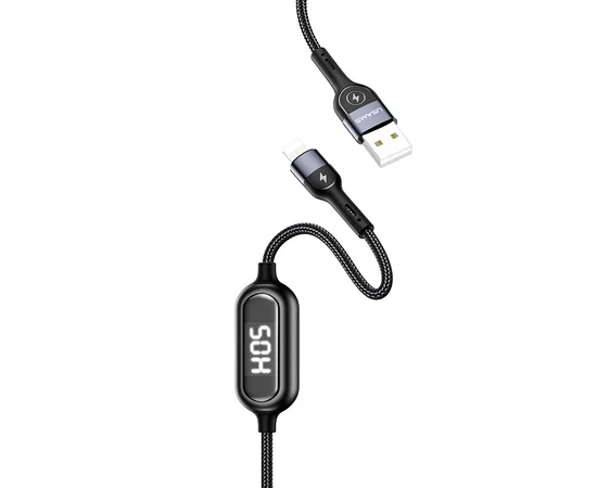 Дата кабель Usams US-SJ423 U48 Digital Display USB to Lightning (1.2m) Черный