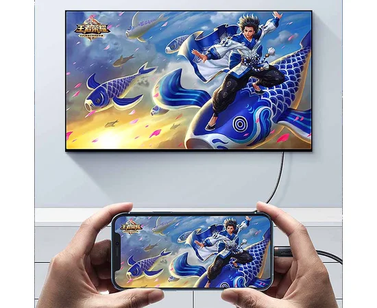 Дата кабель Usams US-SJ509 U70 Lightning to HDMI HD (2m) Black