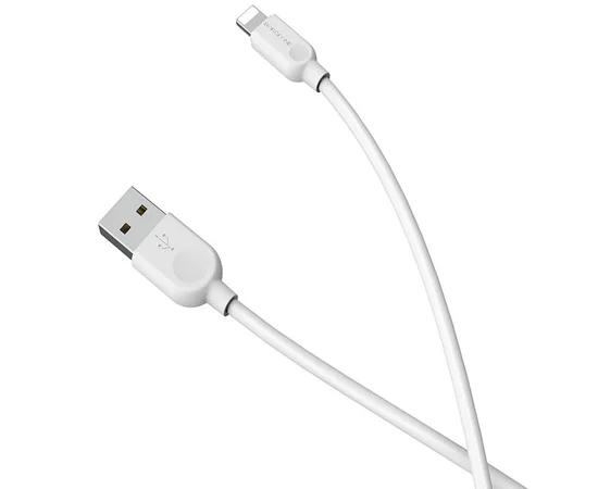 Дата кабель Borofone BX14 USB to Lightning (1m) Белый