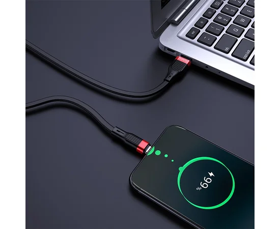 Дата кабель Hoco U72 "Forest Silicone" Type-C (1.2М) Черный