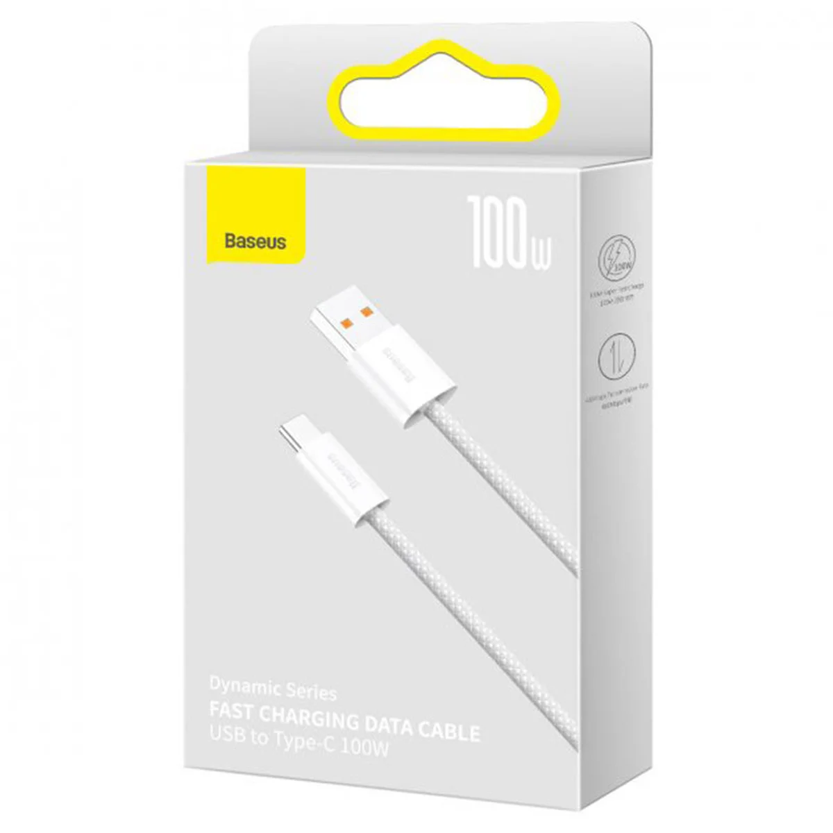 Дата кабель Baseus Dynamic Series USB to Type-C 100W (2m) (CALD00070) White