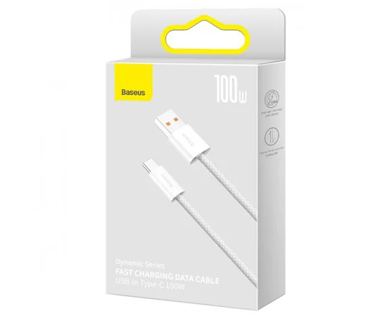Дата кабель Baseus Dynamic Series USB Type-C 100W (2m) (CALD00070) White
