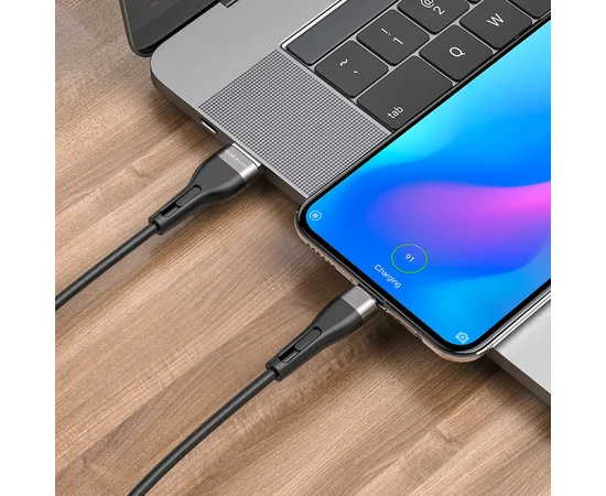 Дата кабель Borofone BX46 Rush USB to Type-C (1m) Черный