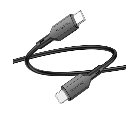 Дата кабель Borofone BX70 Type-C to Type-C 60W (1m) Черный
