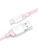 Дата кабель USAMS US-SJ247 Ice-cream series USB to MicroUSB (1m) Розовый