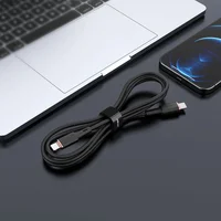 Дата кабель Acefast MFI C2-01 USB-C to Lightning zinc alloy silicone (1m) Black