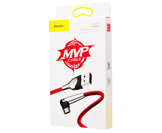 Дата кабель Baseus Sharp-Bird Mobile Game Micro USB Cable 2.4A (1m) Красный
