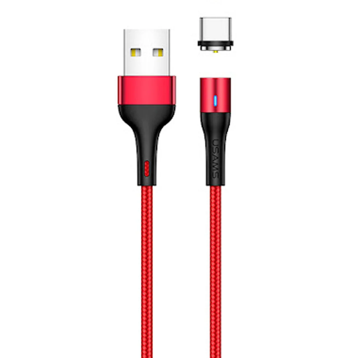 Дата кабель USAMS US-SJ334 U29 Magnetic USB to Type-C (1m) Красный