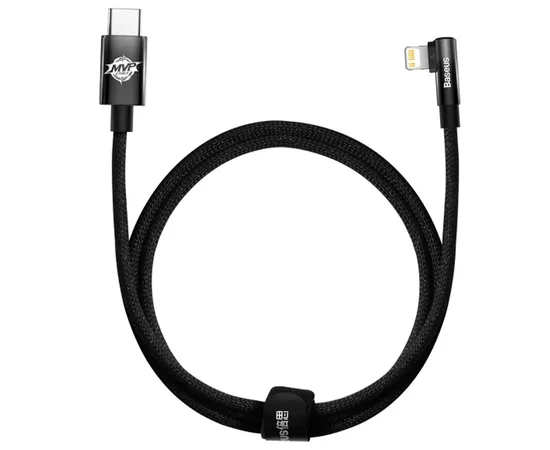 Дата кабель Baseus MVP 2 Elbow-shaped Type-C to Lightning 20W (1m) (CAVP000201) Black