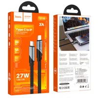Дата кабель Hoco U119 Machine charging data Type-C to Lightning 27W (1.2m) Black