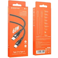 Дата кабель Borofone BX61 Source 60W Type-C to Type-C (1m) Black