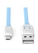 Дата кабель Usams US-SJ012 U-Trans USB to Micro USB (0.25m) Бирюзовый