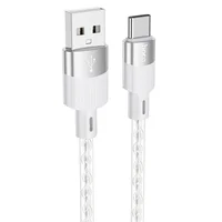 Дата кабель Hoco X99 Crystal Junction USB для Type-C (1.2m) Gray
