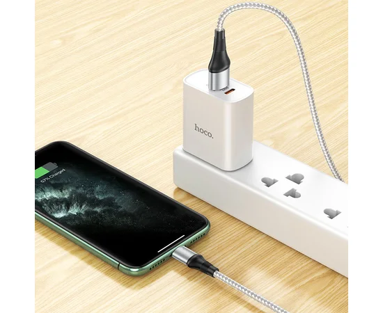 Дата кабель Hoco X50 "Excellent" USB to Lightning (1m) Серый