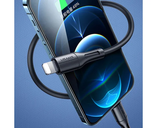 Дата кабель USAMS US-SJ500 U68 USB to Lightning (1m) Черный
