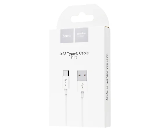 Дата кабель Hoco X23 Skilled Type-C Cable (1m) Белый