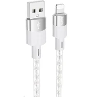Дата кабель Hoco X99 Crystal Junction USB to Lightning (1.2m) Gray