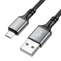 Дата кабель Borofone BX83 Famous USB to Micro-USB Black