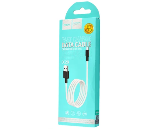 Дата кабель Hoco X29 Superior Style Micro USB Cable 2A (1m) white