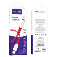 Дата кабель Hoco X70 Ferry PD Type-C to Lightning (1m) Красный