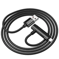 Дата кабель Hoco U135 Incredible 2in1 USB to Lightning/Type-C (1m) Black