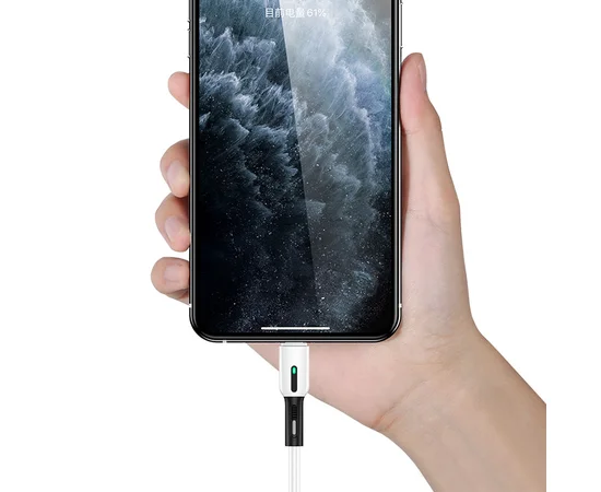 Дата кабель Usams US-SJ431 U51 Silicone USB to Lightning (1m) Белый