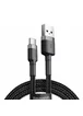 Дата кабель Baseus Cafule Type-C Cable 3A (1m) Черный / Серый