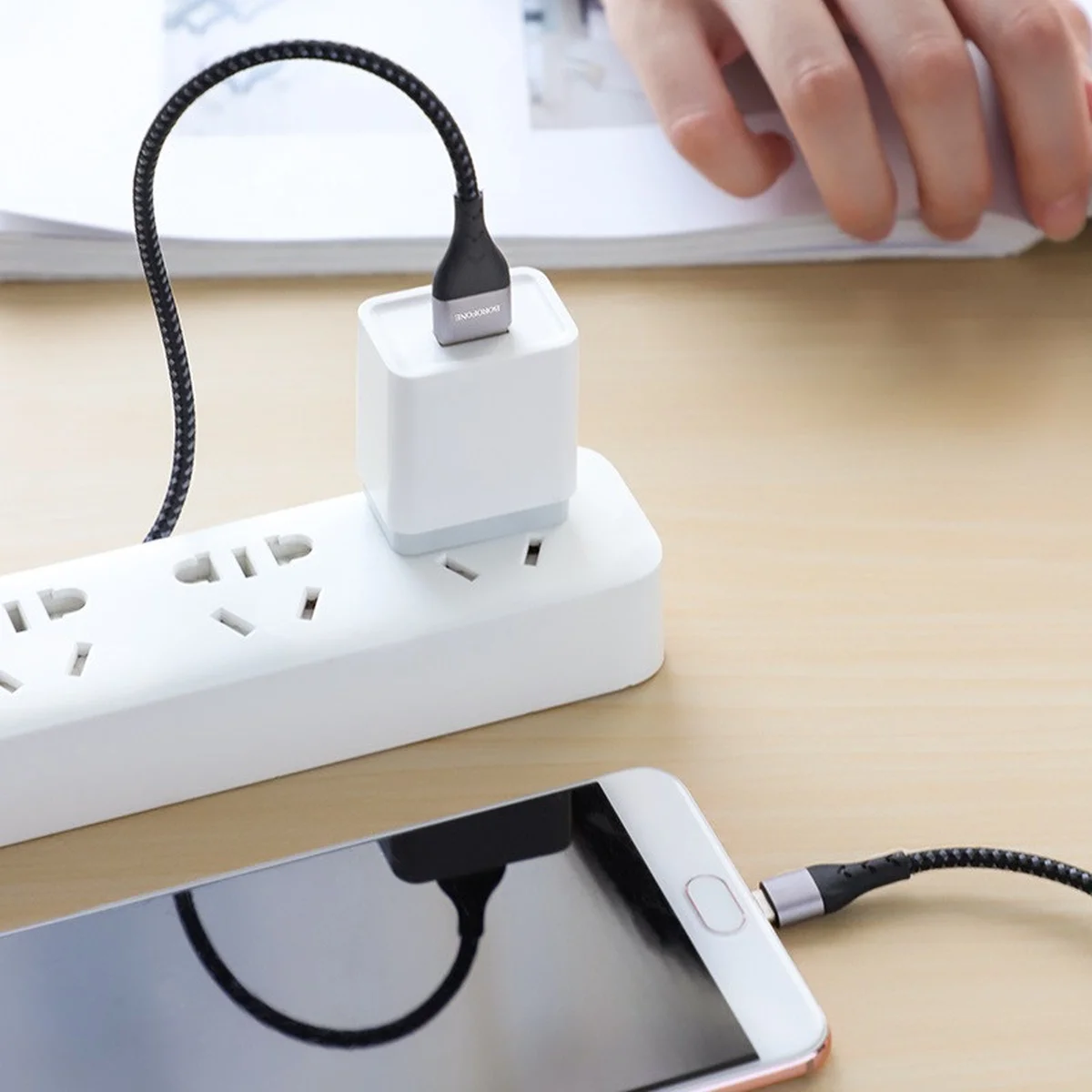 Дата кабель Borofone BU11 Tasteful USB to MicroUSB (1.2m) Черный