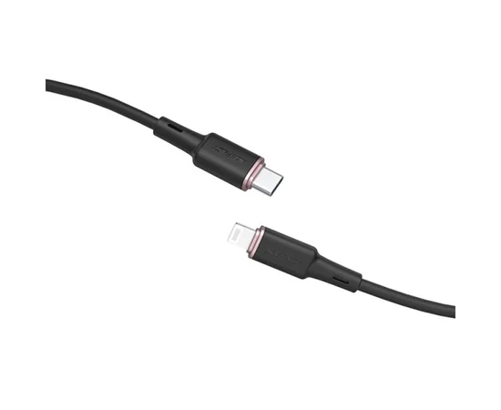 Дата кабель Acefast MFI C2-01 USB-C to Lightning zinc alloy silicone (1m) Black